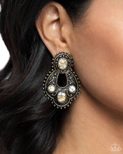 Load image into Gallery viewer, Handcrafted Horseshoe - Brass Earrings