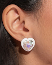 Load image into Gallery viewer, Heartfelt Haute - White Earrings