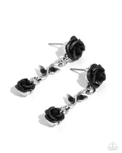 Load image into Gallery viewer, Led by the ROSE - Black Post Earrings