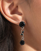 Load image into Gallery viewer, Led by the ROSE - Black Post Earrings