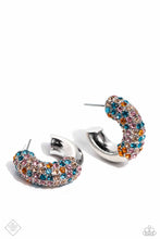 Load image into Gallery viewer, Modern HEART - Orange Hoop Earrings