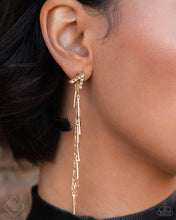Load image into Gallery viewer, Linear Landmark - Gold Post Earrings