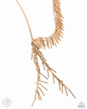 Load image into Gallery viewer, Linear Leap - Gold Necklace