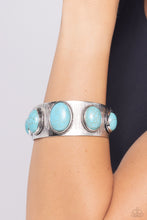 Load image into Gallery viewer, Earthy Echo - Blue Cuff Bracelet
