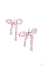 Load image into Gallery viewer, The BOW Must Go On - Pink Post Earrings
