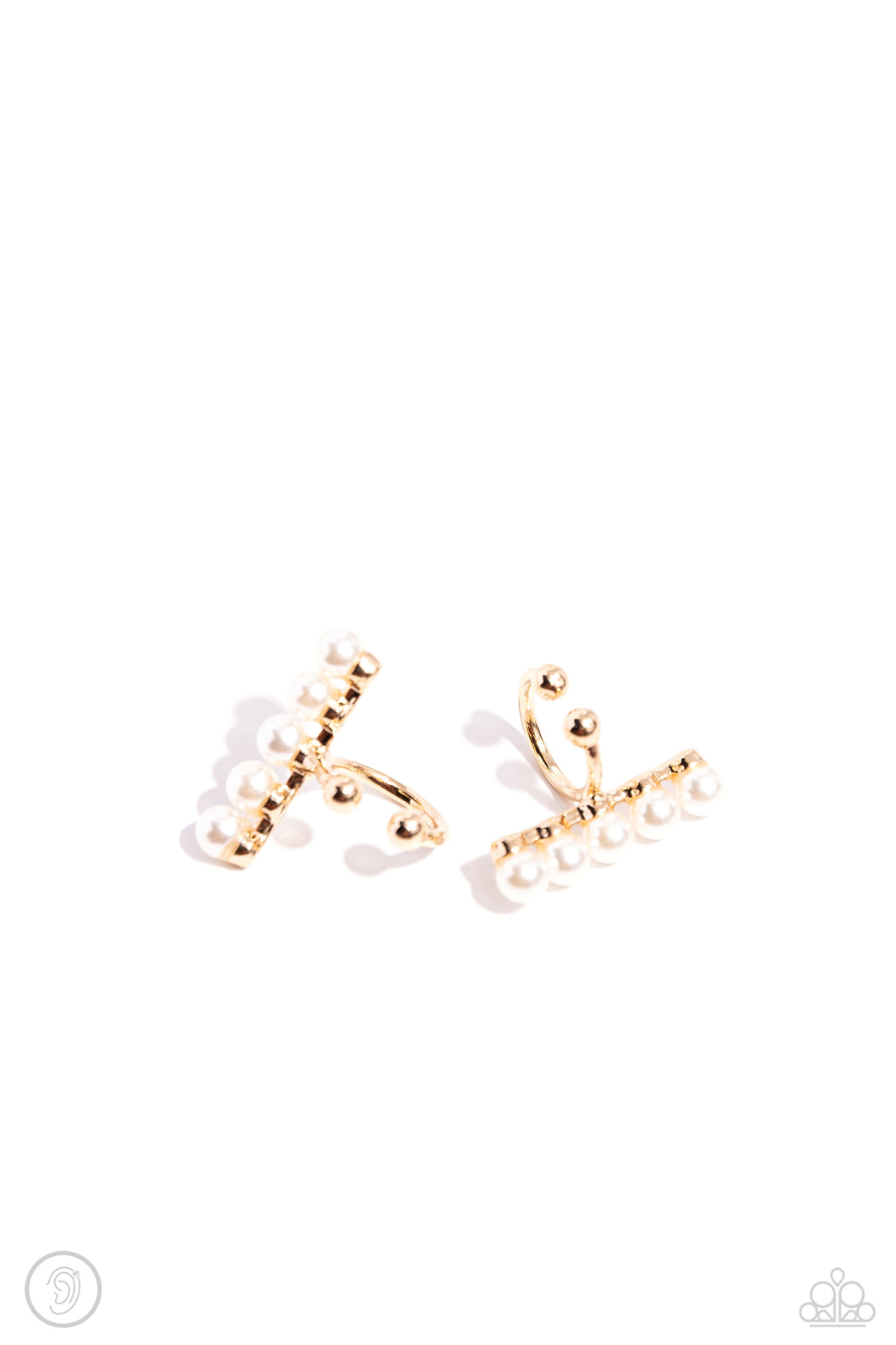 CUFF Love - Gold Cuff Earrings