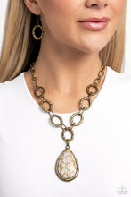 Load image into Gallery viewer, Tangible Tranquility - Brass Necklace