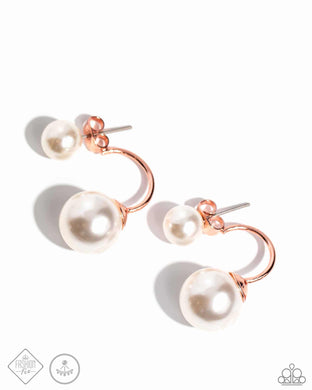 Daydreamy Dawn - Copper Double-Sided Post Earrings