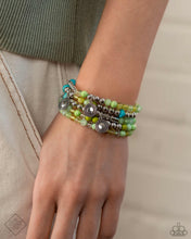 Load image into Gallery viewer, Poignant Pairing - Green Set of Bracelets