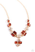 Load image into Gallery viewer, Borderline Bling - Brown Necklace
