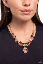 Load image into Gallery viewer, Borderline Bling - Brown Necklace