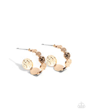 Load image into Gallery viewer, Textured Tease - Gold Hoop Earrings