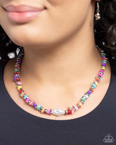 Seasonal Socialite - Multicolor Necklace