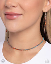 Load image into Gallery viewer, Dedicated Duo - Orange Choker Necklace