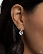 Load image into Gallery viewer, High Nobility - White Hinge Hoop Earrings