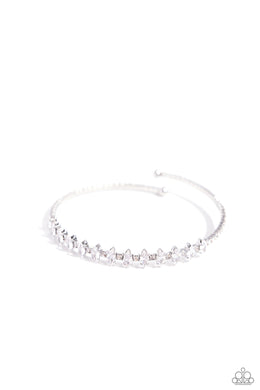 Dandy Dancer - White Coil Bracelet