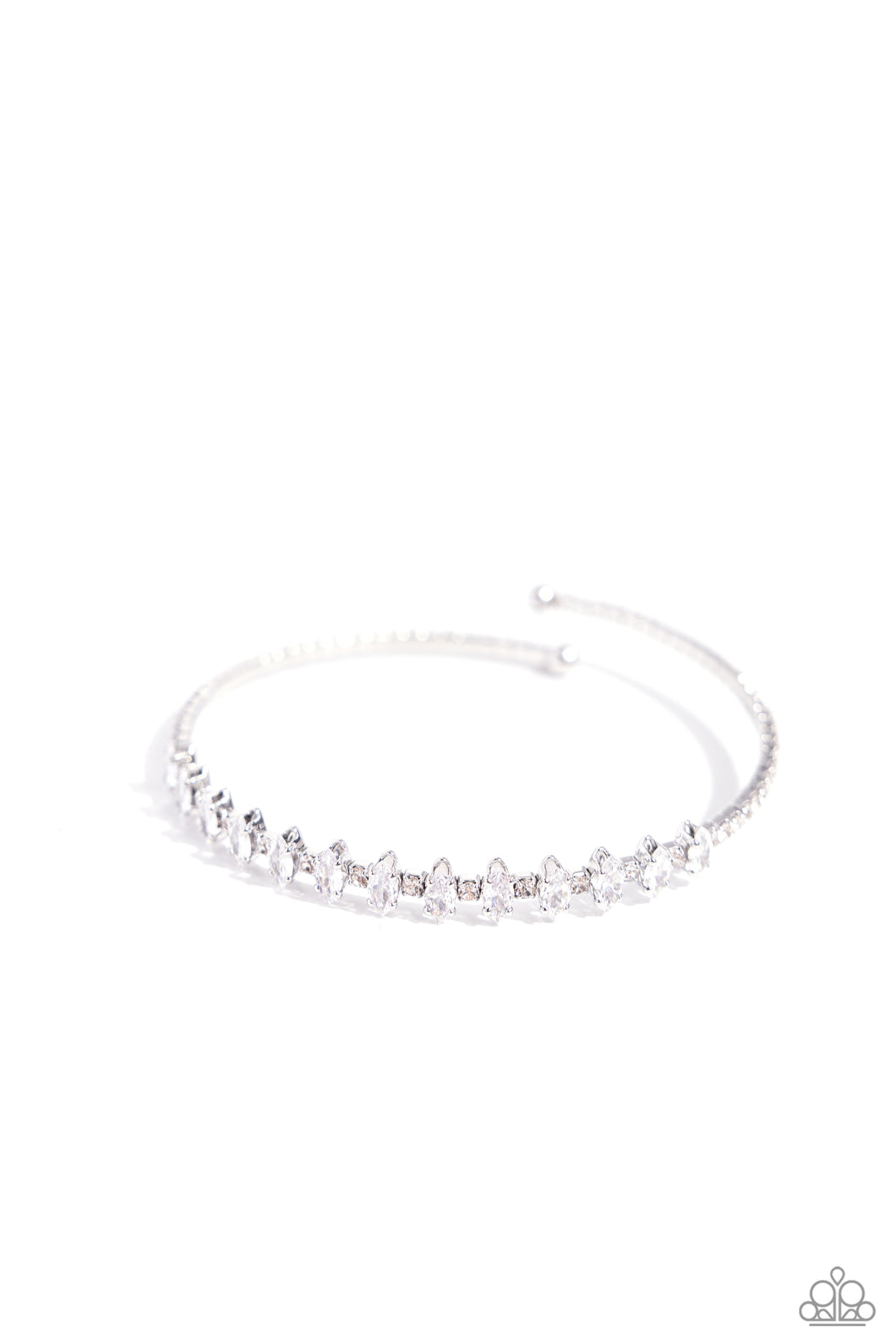 Dandy Dancer - White Coil Bracelet