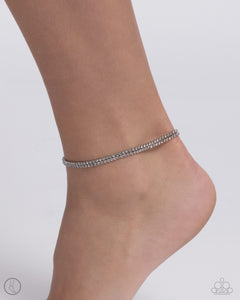 Dainty Declaration - White Anklet