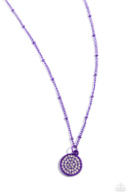 Bejeweled Basic - Purple Necklace