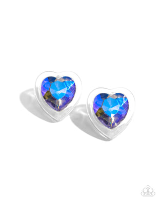 Heart-Pounding Haute - Purple Earrings