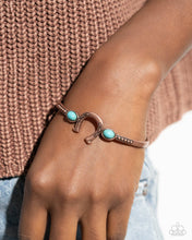 Load image into Gallery viewer, Horseshoe Habit - Copper Cuff Bracelet