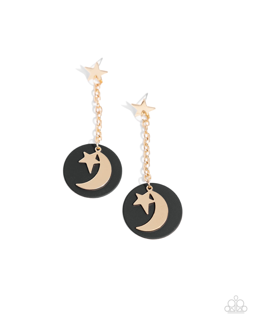 Celestial Change - Gold Post Earrings