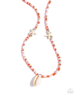 Beachside Beauty - Orange Necklace