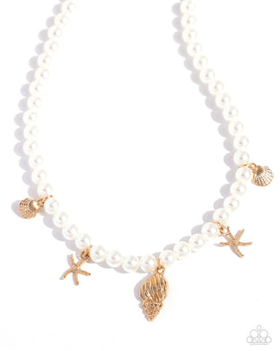 Beachcomber Beauty - Gold Necklace