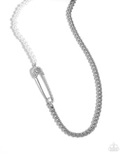 Load image into Gallery viewer, Safety Pin Style - White Necklace