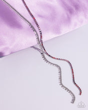 Load image into Gallery viewer, Elongated Eloquence - Red Necklace