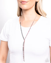 Load image into Gallery viewer, Elongated Eloquence - Red Necklace
