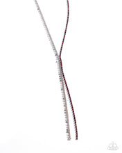 Load image into Gallery viewer, Elongated Eloquence - Red Necklace