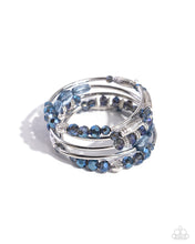 Load image into Gallery viewer, Sassy Stack - Blue Coil Bracelet