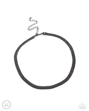 Load image into Gallery viewer, Simply Scintillating - Black Gunmetal Choker Necklace