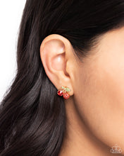 Load image into Gallery viewer, Cherry Candidate - Gold Post Earrings