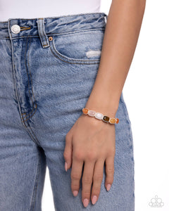Multicolored Mecca - Orange Sliding Knot Bracelet