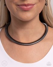 Load image into Gallery viewer, Choker Of The Century - Black Gunmetal Choker Necklace