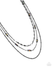 Load image into Gallery viewer, Luxe Layers - Black Gunmetal Necklace