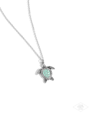 Turtle Tourist - Green Necklace
