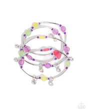 Load image into Gallery viewer, Scattered Sheen - Purple Set of Bracelets