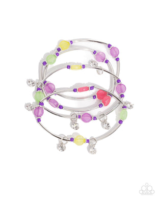 Scattered Sheen - Purple Set of Bracelets