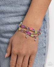 Load image into Gallery viewer, Scattered Sheen - Purple Set of Bracelets