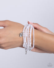 Load image into Gallery viewer, Swirling Shopaholic - White Bracelet