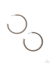 Load image into Gallery viewer, Manufactured Monochromatic - Brass Hoop Earrings