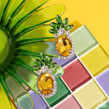 Load image into Gallery viewer, Prismatic Pineapple - Yellow Post Earrings