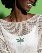 Load image into Gallery viewer, DRAGONFLY to the Sky - Blue Necklace