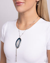 Load image into Gallery viewer, Geode Gamble - Blue Necklace