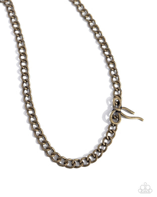 Leading Loops - Brass Necklace