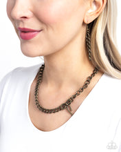 Load image into Gallery viewer, Leading Loops - Brass Necklace