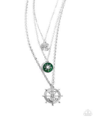 Anchor Arrangement - Green Necklace